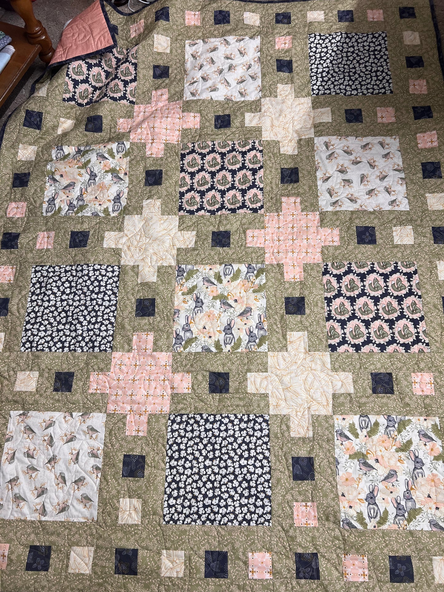 Autumn Breeze Quilt--Handmade: Throw Size 53" x 68"