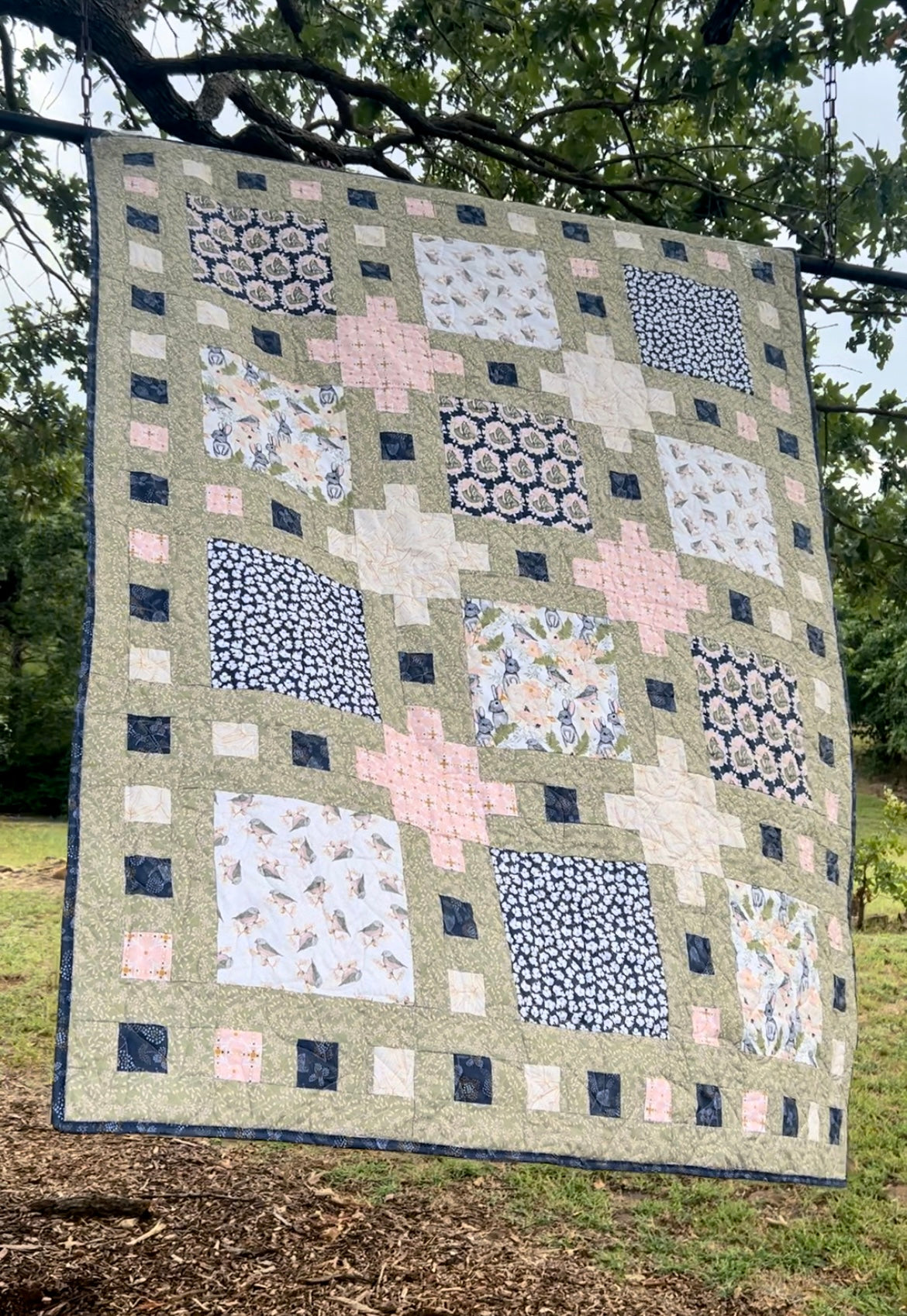 Autumn Breeze Quilt--Handmade: Throw Size 53" x 68"