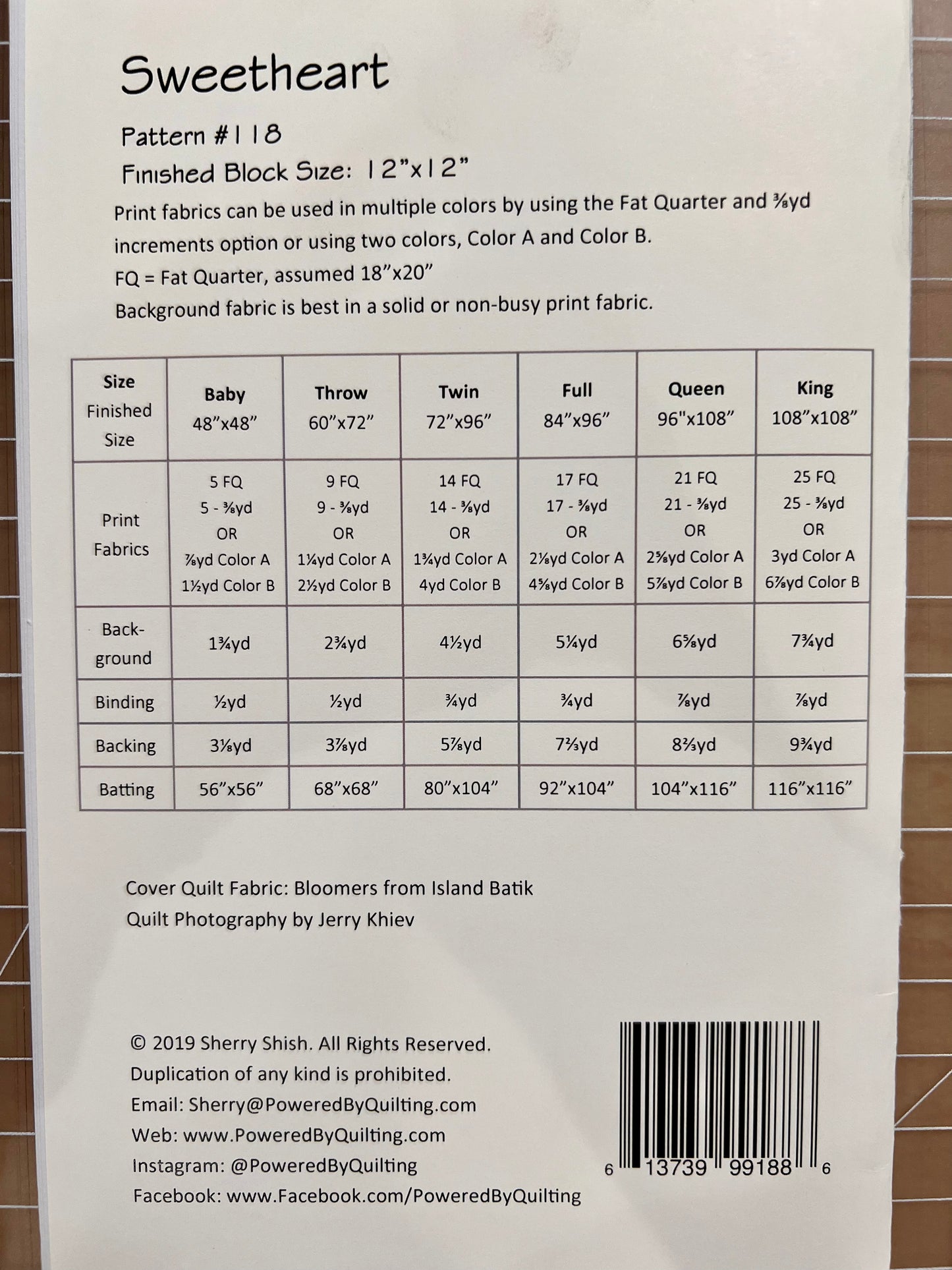 Sweetheart Quilt Pattern