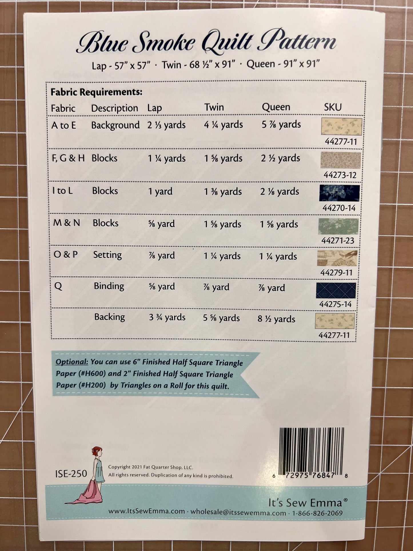 Blue Smoke Quilt Pattern