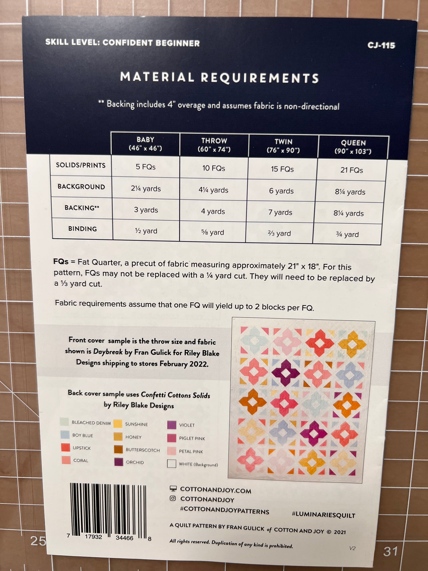 Luminaries Quilt Pattern