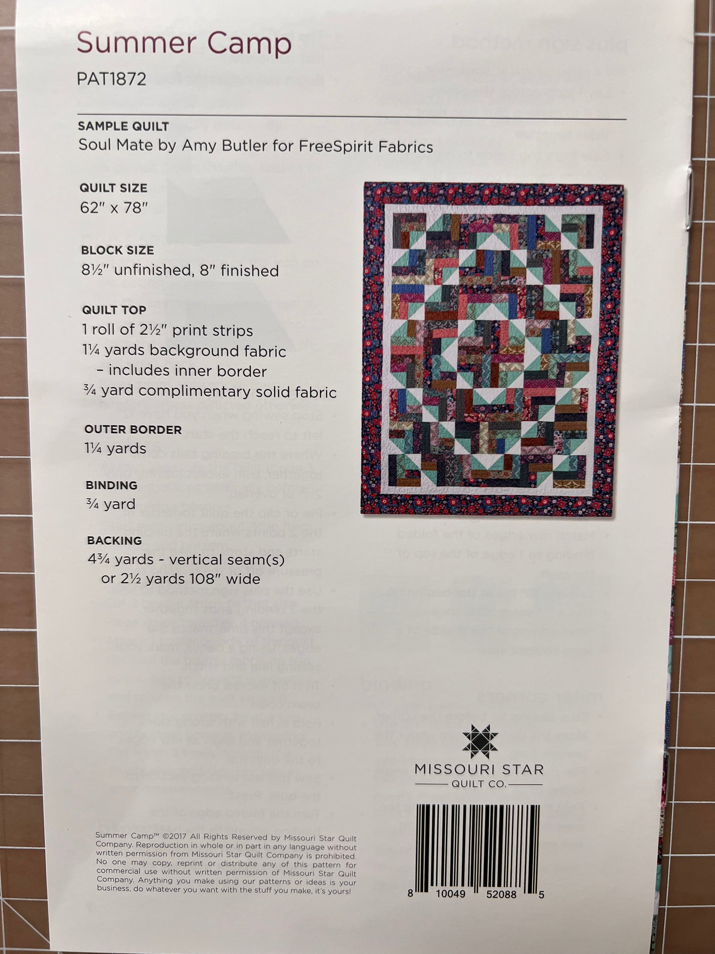 Summer Camp Quilt Pattern