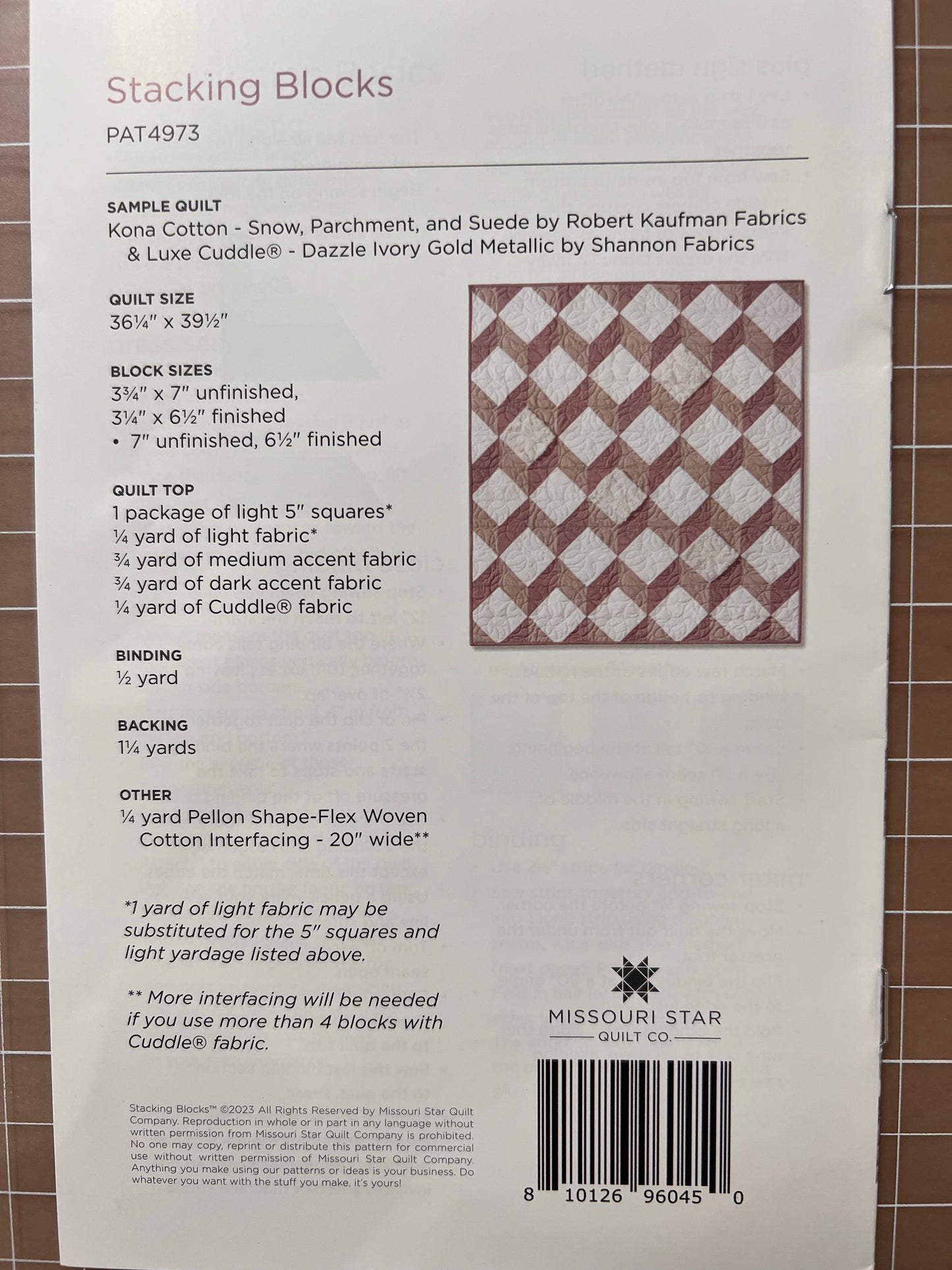 Stacking Blocks Quilt Pattern