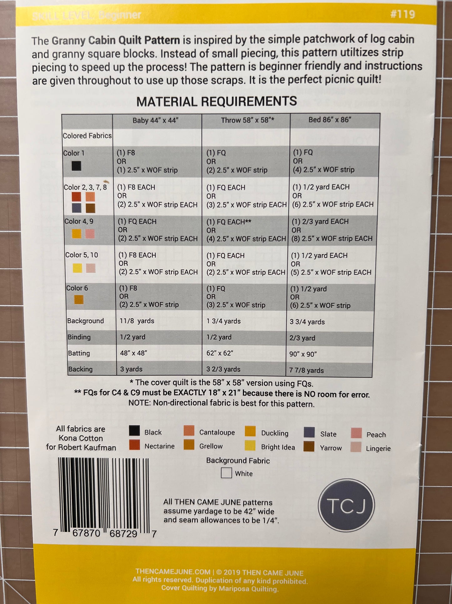 Granny Cabin Quilt Pattern