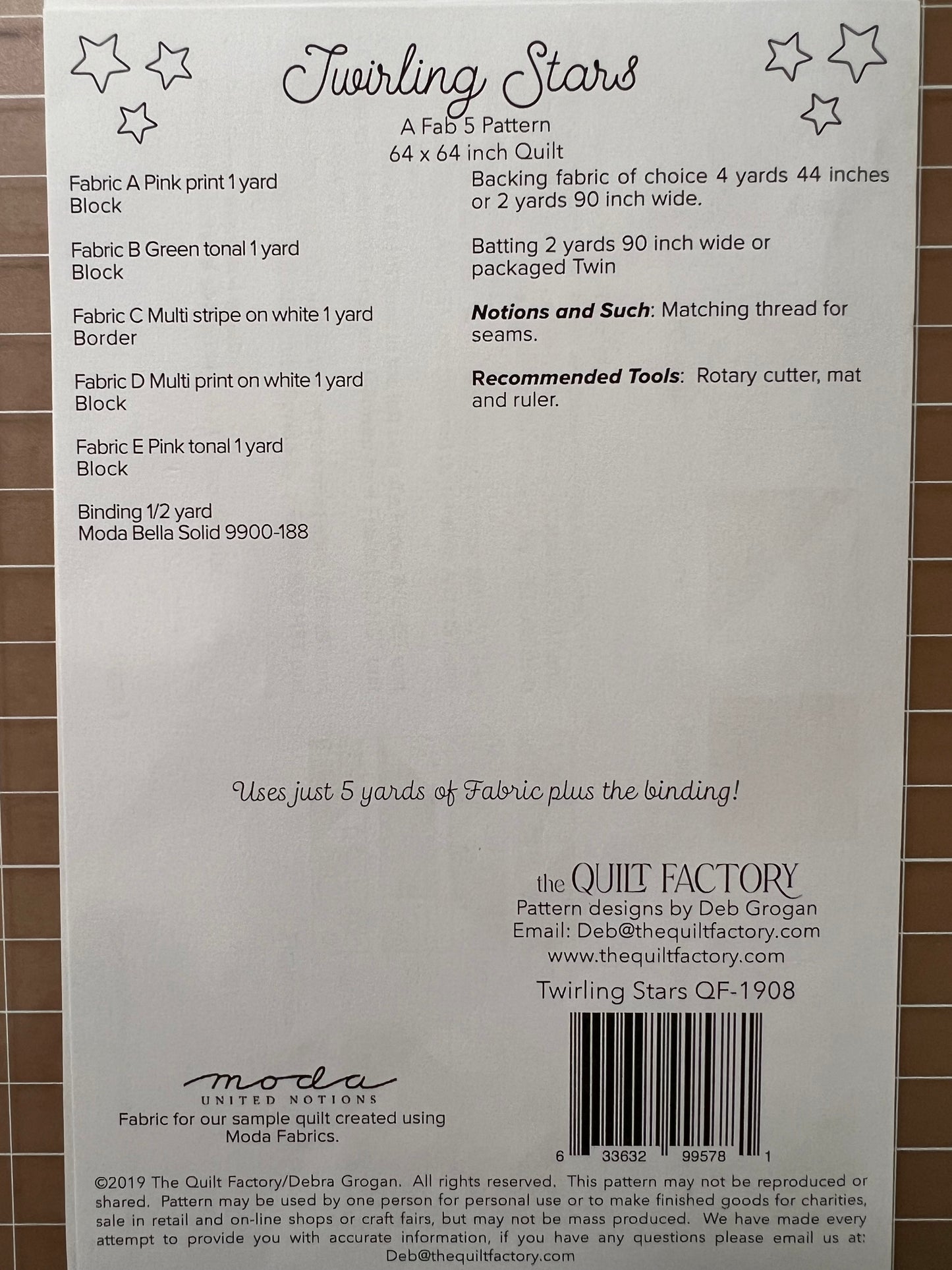 Twirling Stars Quilt Pattern