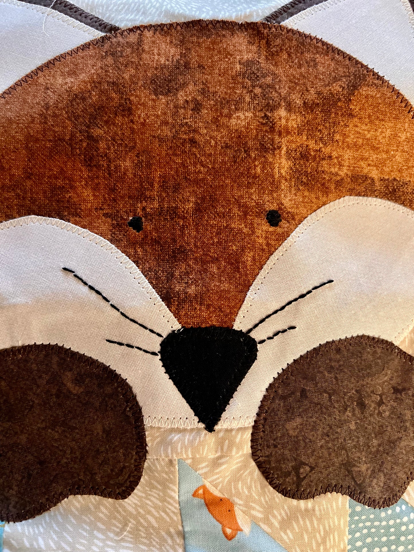 Little Fox Quilt: Handmade 41" x 51"