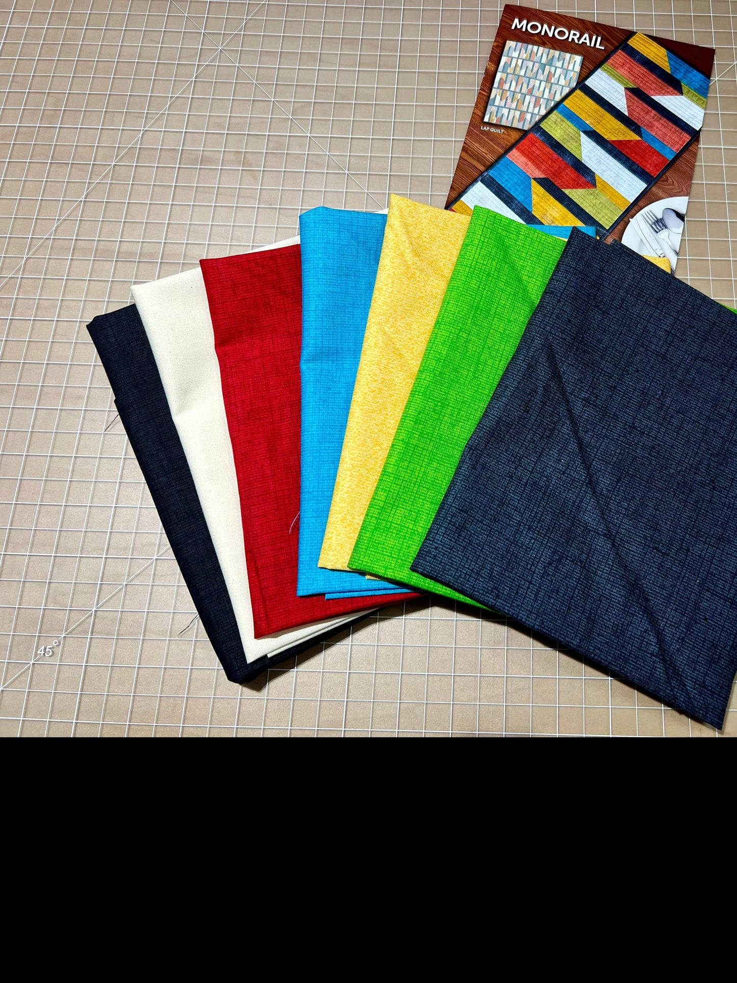 Monorail Table Runner Kit: Available in Original, Spring, and Fall Colorways: 13" x 40"