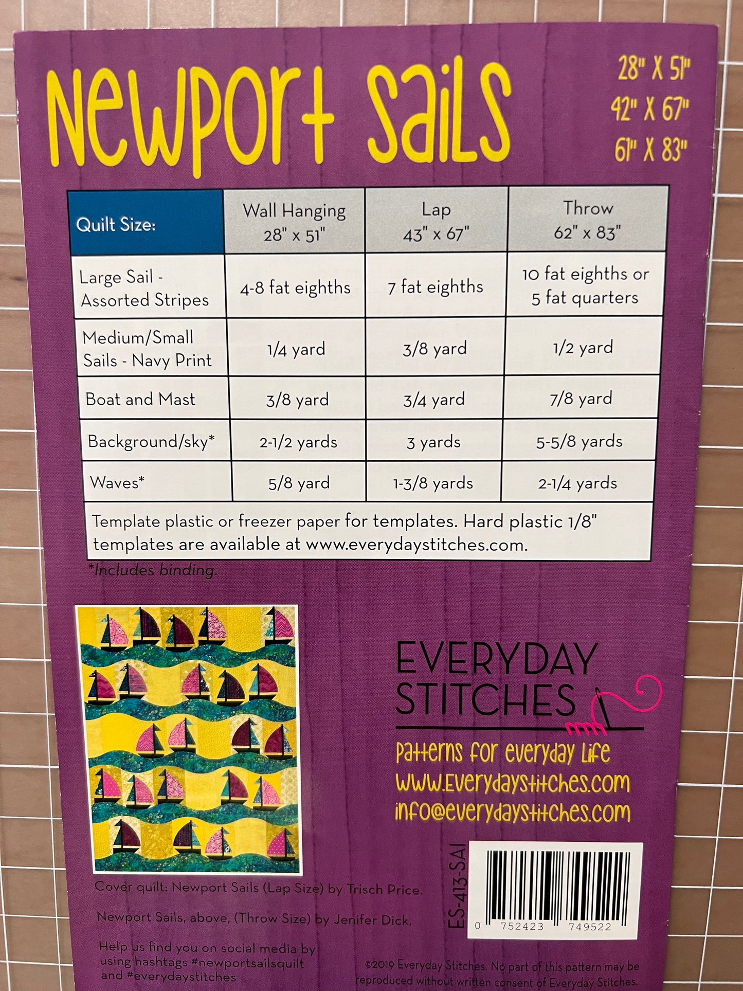 Newport Sails Quilt Pattern