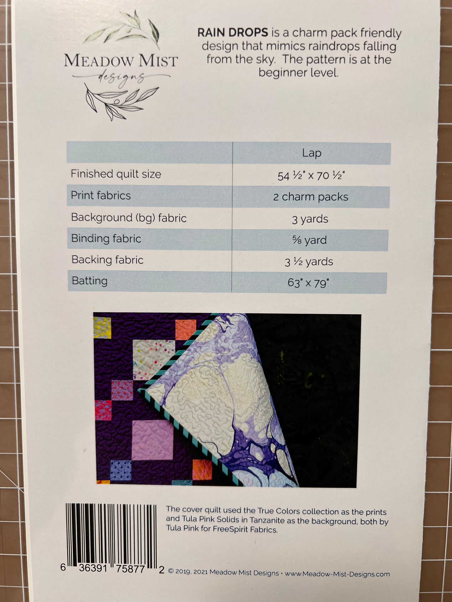 Raindrops Quilt Pattern