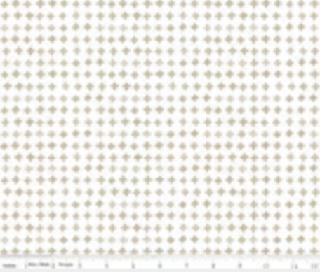Riley Blake Fabric: Blue Escape Coastal Plus Sign- Off White