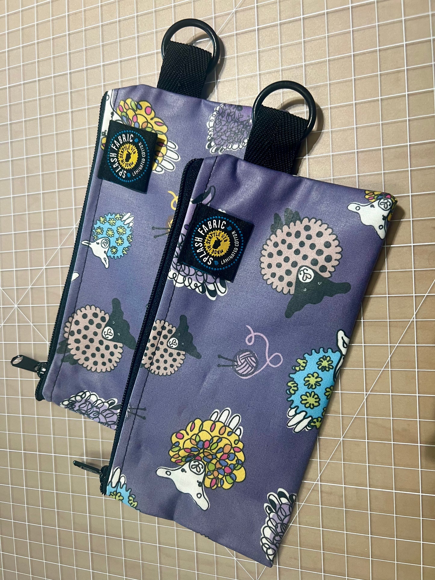 Water Resistant Zipper Bag; Approximately 7 x 4"; Available in Dogs or Sheep