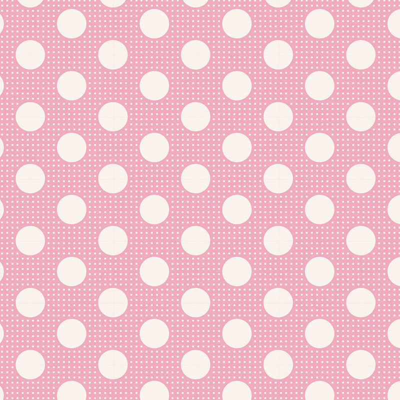 Tilda- Medium Dot Pink Fabric 130003