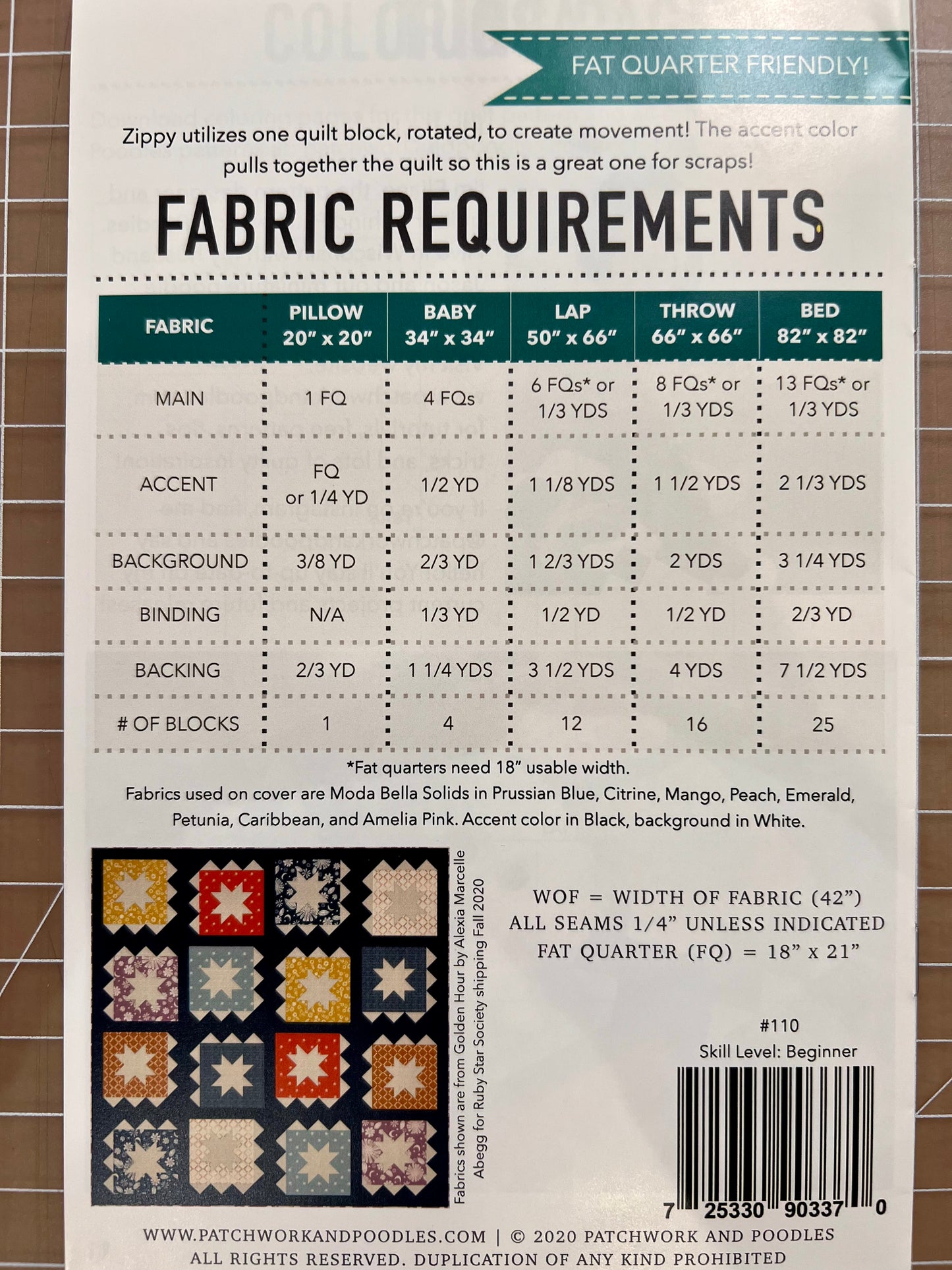 Zippy Quilt Pattern