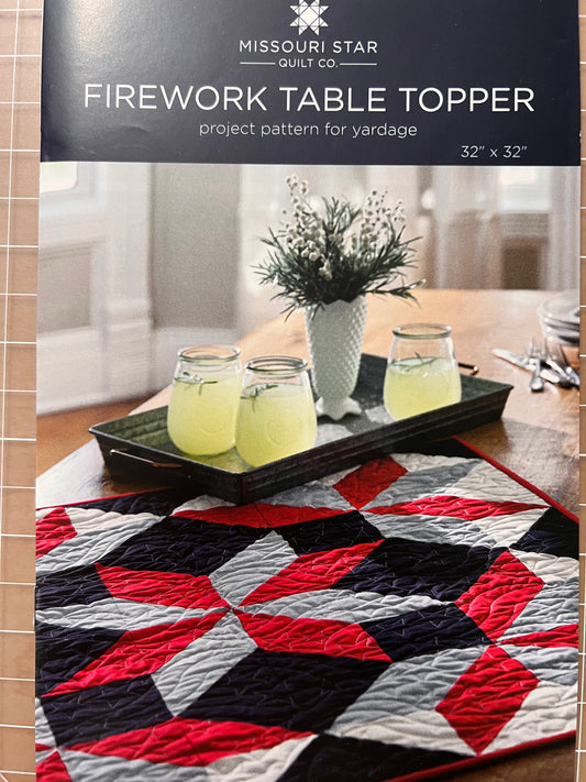 Firework Table Topper Pattern