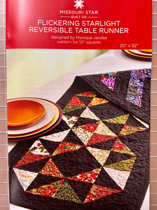 Flickering Starlight Reversible Table Runner Pattern