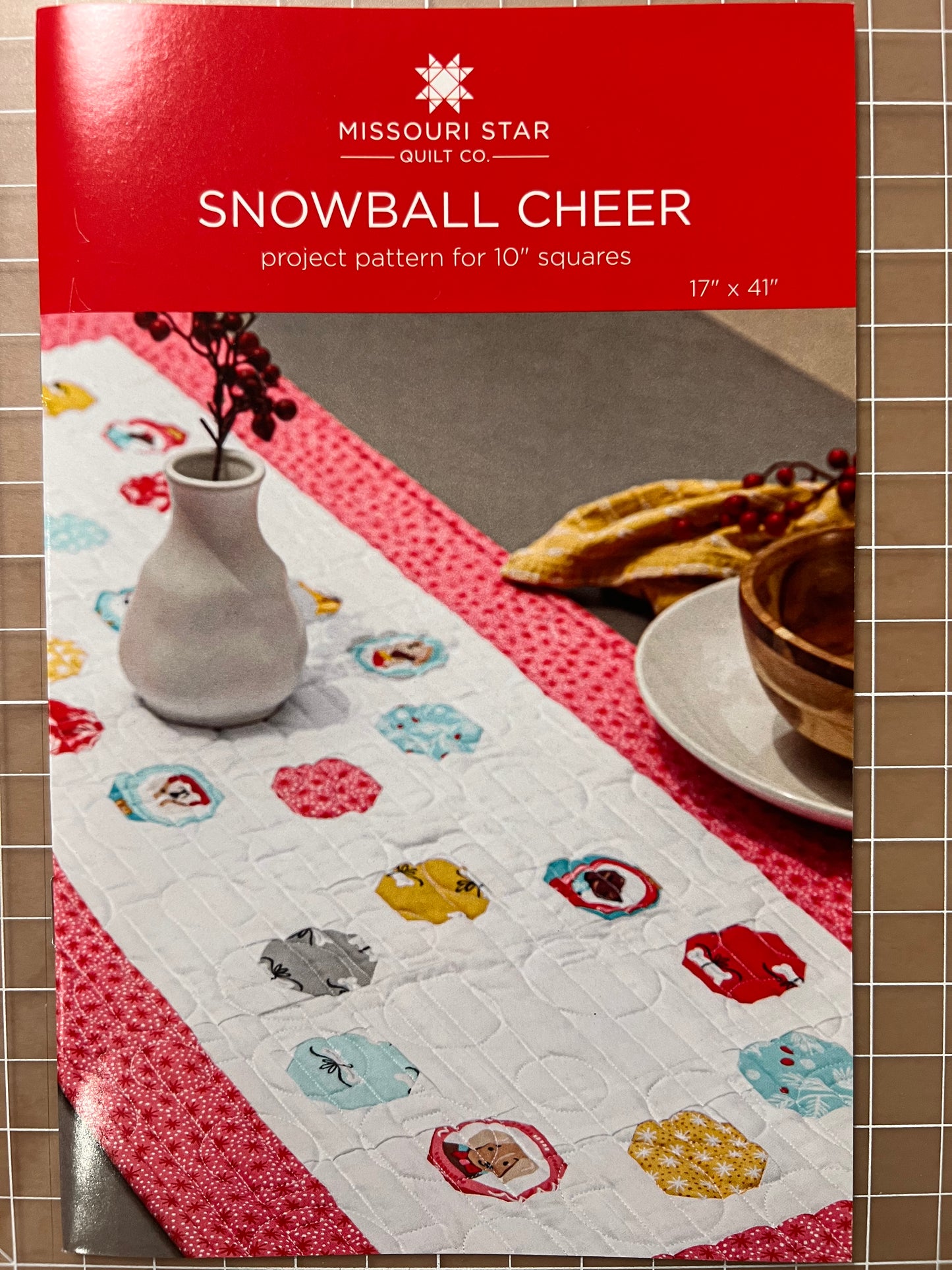 Snowball Cheer Table Runner Pattern
