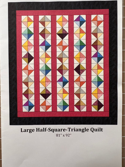 Large Half-Square Triangle Quilt Pattern