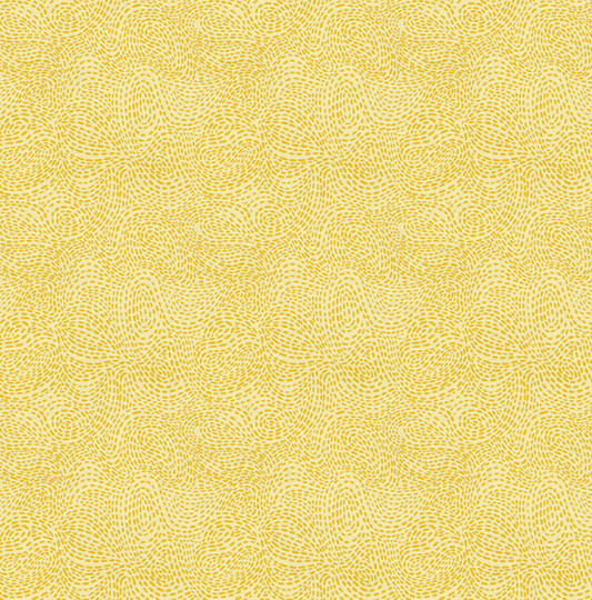 Paintbrush Studios Fabric- Waved: Butter/Yellow ; 44/45" wide