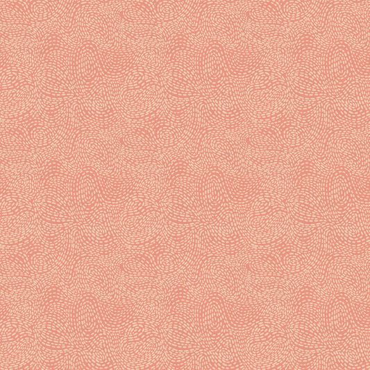 Paintbrush Studios Fabric- Waved: Peach/Orange ; 44/45" wide